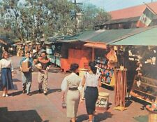 Olvera Street Los Angeles California Tacos Stands Market Chrome Vintage Postcard picture