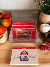 Vintage 1988 Great American Recipe Cards, Plastic Case Series # 8-13 picture
