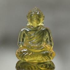 Sculpture of the Buddha Natural Yellow Mexican Fire Opal Gemstone Carving 2.85ct picture
