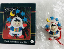 Carlton Cards North Pole Moon and Stars Little Heirloom Treasures Ornament BOX picture