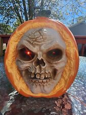 2010 Magic Power Co Motion Activated Pumpkin Talking Mouth Skull Halloween picture