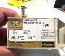 Parker UNIT VALVE Solenoid Valve 04F20C2110ACF 1/4 NPT 5/32 Orifice picture