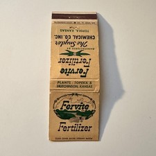 Fervite Fertilizer The Snyder Hutchinson KS Vintage Matchbook Cover 5MB132-4 picture