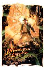 Disneyland Indiana Jones Adventure Temple of the Forbidden Eye Attraction Poster picture