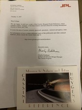 Cassini Huygens Pocket Reference 1997 JPL NASA & Memo Unique Scarce  picture