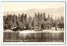 1954 The Forks Boat Jet Ski View Bass Lake California CA RPPC Photo Postcard picture
