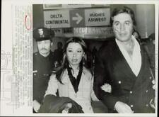 1977 Press Photo Actor Michael Ansara & Beverly Kushida with police escort in LA picture