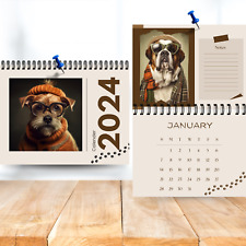 2024 Dog Lover Calendar | 12 Month Calendar | Pet Calendar | wall calendar picture