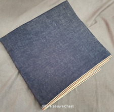 VTG Denim 50s 60s Fabric Selvedge Edge Redline Blue Jeans Textile Material 46x45 picture