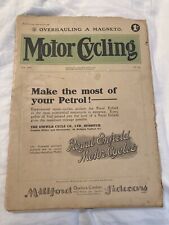 Motor Cycling 1916 Issue Magazine picture