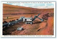 c1940's Mahoning Hull Rust Largest Open Pit Iron Mine Scene Hibbing MN Postcard picture