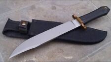 CUSTOM HANDMADE D2 TOOL STEEL HUNTING KNIFE - SURVIVAL BOWIE KNIFE WITH SHEATH picture