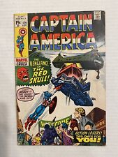 CAPTAIN AMERICA #129 RED SKULL APPEARANCE *1970* picture