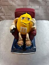 M&M'S CANDY DISPENSER RECLINER CHAIR WITH REMOTE YELLOW PEANUT VINTAGE MM Mars picture