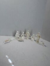 Vintage 1950-60's Plastic Nativity Set 9 Pieces Small Scale Made in Hong Kong picture