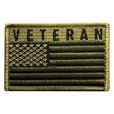 Veteran USA Flag Tactical Military Patch [Hook-3.0 X 2.0 MTV7] picture