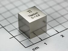 Titanium density cube 10.0mm - hand made to 0.01mm accuracy picture