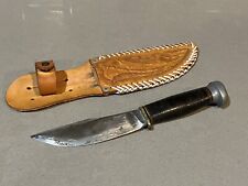 Vintage Marble's Gladstone Woodcraft Model 1916 PAT Fixed Blade Knife & Sheath picture