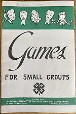 1950’s 4-H Games for Small Groups 32pg Booklet picture