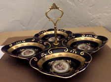 Golden Star Imports 1970's Gold Gilded Victorian Style Divided Serving Tray picture