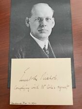 ERNEST FOX NICHOLS SIGNED NOTE, PHYSICIST, PRESIDENT DARTMOUTH & MIT, RADIATION picture