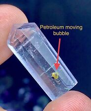 Unusual Petroleum Inclusion Fluorite Clean Purple Pendant,World Rare Minerals picture
