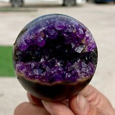 220G Natural Uruguayan Amethyst Quartz crystal open smile ball therapy picture