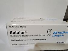 Ketamine Collectible Box empty box of Ketalar syringes brand name ketamine picture