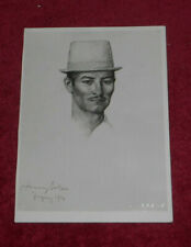 1939 Press Photo 1938 Harry Solon Portrait Drawing of Unknown Person picture