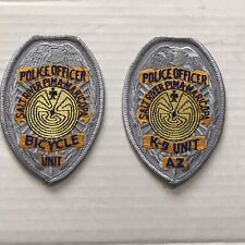 SALT RIVER PIMA MARICOPA K-9 UNIT- And Bicycle Unit Police Officer Patches picture