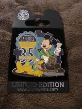 Disney 35th Anniversary Carousel of Progress Mickey Mouse & Pluto LE Pin & Card picture