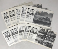 Lot of 10 Tankette Military Newsletter AFV Magazines 1977, 1980 - U.S. Shipper picture