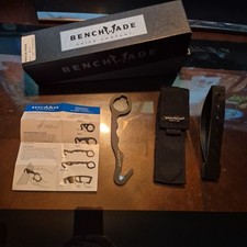 Benchmade 8 BLKW Rescue Hook 440C Safety Cutter Strap Webbing MOLLE Sheath NIB picture