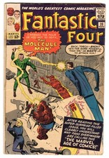 Fantastic Four 20 1963 Marvel Comics G/VG 3.0 1st App Of Molecule Man Thing picture