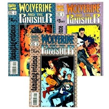 Wolverine & The Punisher 1993 Complete Series 1 2 3 Marvel Damaging Evidence picture