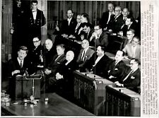LG960 1961 Wire Photo PRES JOHN F KENNEDY DETAILS HIS VIEWS CANADIAN PARLIAMENT picture