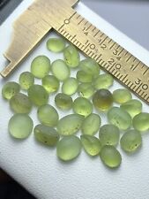 31 Crt / 31 Piece / Natural Peridot Preformed Shapes, Ready For Faceted mm Size picture