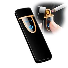 Portable USB Electric Lighters Windproof USB Rechargeable Touch Windproof picture