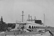 RPPC Galveston Texas Causeway After the Storm 1915 Hurricane Disaster Postcard picture
