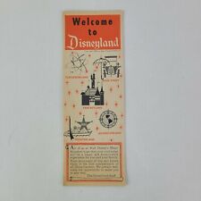 1958 Welcome to Disneyland Map Guide  Pamphlet Walt Disney Production Original picture