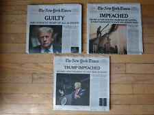 TRUMP GUILTY   **PLUS**   TRUMP IMPEACHED New York Times Newspapers SET 2024 picture