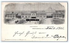 1901 Union Station State House Trolley Providence Rhode Island RI Postcard picture