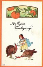Vintage Postcard 1922 A Joyous Thanksgiving Greetings Holiday Special Occasion picture