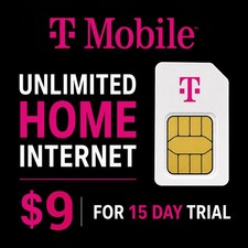 $9 T-Mobile Unlimited 5G Home Internet Hotspot SIM Card 15-Day Trial No Contract picture