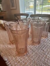 INDIANA  GLASS  DEPRESSION GLASS PINK SET OF 6  PINK  TUMBLERS picture