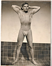 Gay Interest - Vintage   Male Physique Photos  ATHLETIC MODEL GUILD  3 x 4" picture