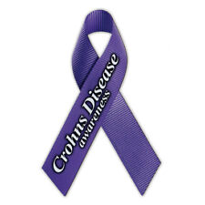 Magnetic Bumper Sticker - Crohn's Disease Support Ribbon - Awareness Magnet picture
