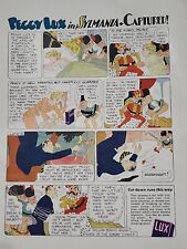 1936 Lux Detergent RBBC Mag Print Ad Peggy Lux in Sylmania Capture Comic Strip picture