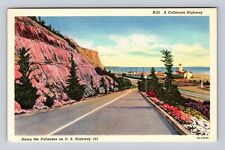 CA-California, Along The Palisades On US Highway 101, Antique, Vintage Postcard picture