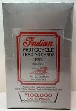 1992 Indian Motorcycles Series 1 Trading Card Box 50ct Factory Sealed 10 Card Se picture